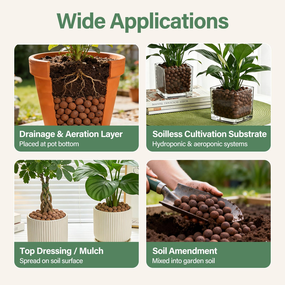 Halatool LECA clay pebbles in hydroponics system highlighting aeration