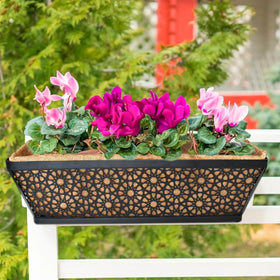 Halatool outdoor décor for fences, porches, balconies, and patios adds charm.