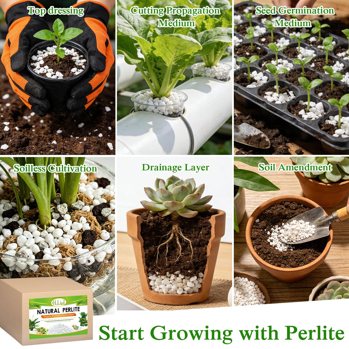 Halatool Perlite comes in a resealable bag to stay dry and clean