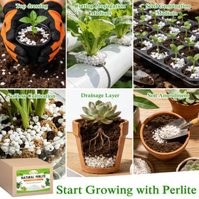 Halatool Perlite comes in a resealable bag to stay dry and clean