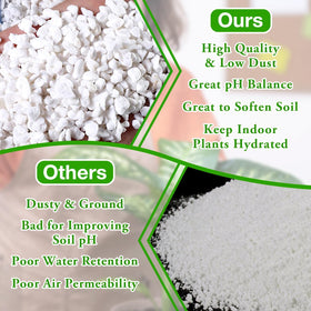 Halatool Perlite promotes root growth in indoor plants through airy soil