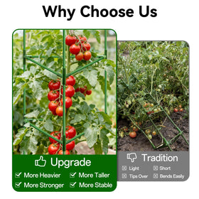 Halatool plastic sleeve protects stems while providing durable, long lasting support.