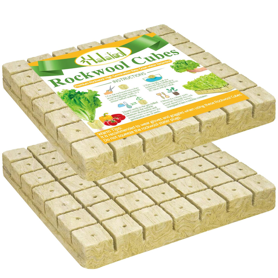 Halatool rockwool cubes pack for seed starting and germination support.