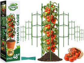 Halatool tomato cage assembly demonstrates versatile plant support and quick setup.