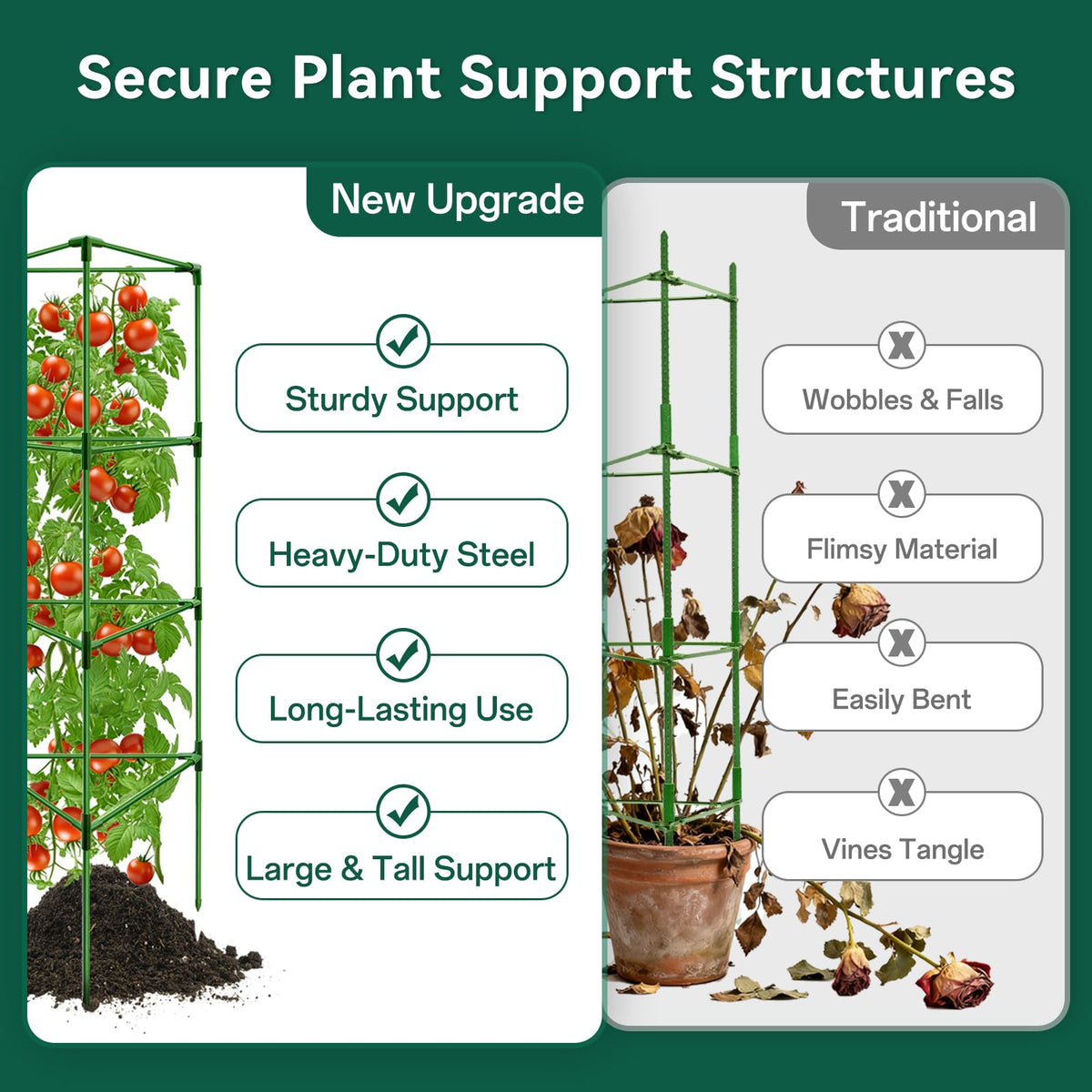 Halatool grow-together design enables easy height adjustment.
