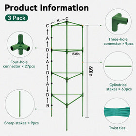 Halatool outer plastic layer protects stems while guiding growth.