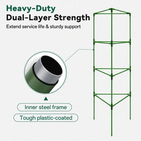 Halatool adjustable trellis keeps vines upright as they grow.