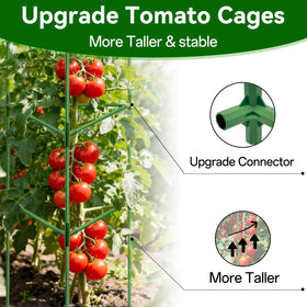 Halatool upgraded clip connectors secure the cage for season long shape.