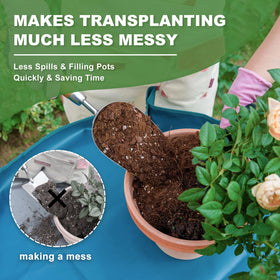 Haliaeetus bend-proof garden tool stays rigid during bag filling