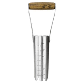 Haliaeetus bulb planter tool with 6-inch depth mark improving planting precision