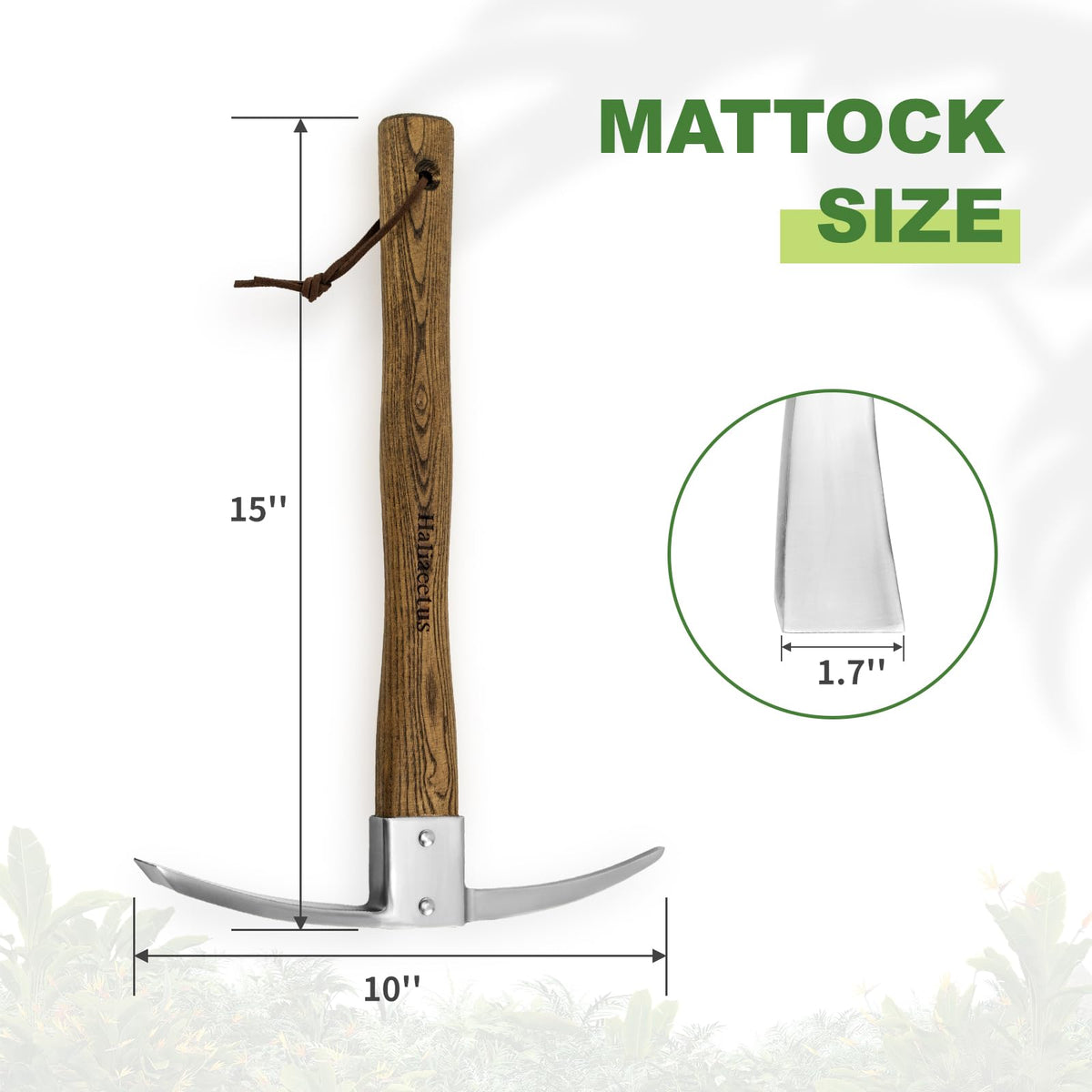 Haliaeetus pick axe lifetime warranty reinforces confidence for ongoing garden tasks.