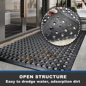 Halidec indoor-outdoor mat is easy to clean and dry.