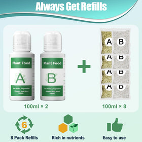 Haligo nutrient mixing with water demonstrates clean, simple preparation