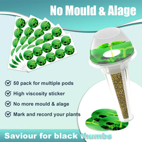 Haligo planting baskets provide stable placement and easy transplanting in hydroponics.