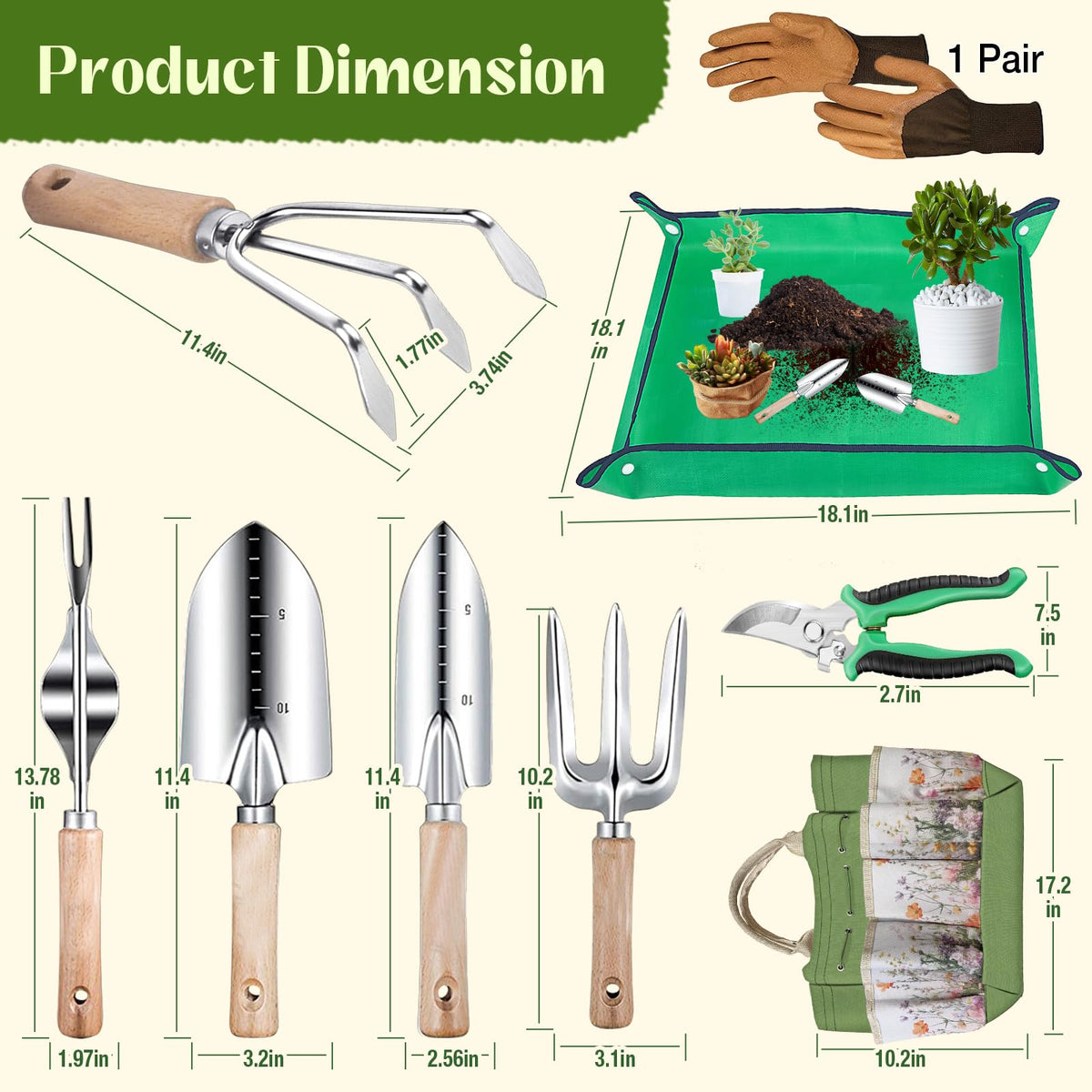 Halilus gardening gloves protecting hands with grip and comfort