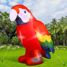 Halloscume inflatable parrot 4.92 ft with built-in blower for outdoor displays
