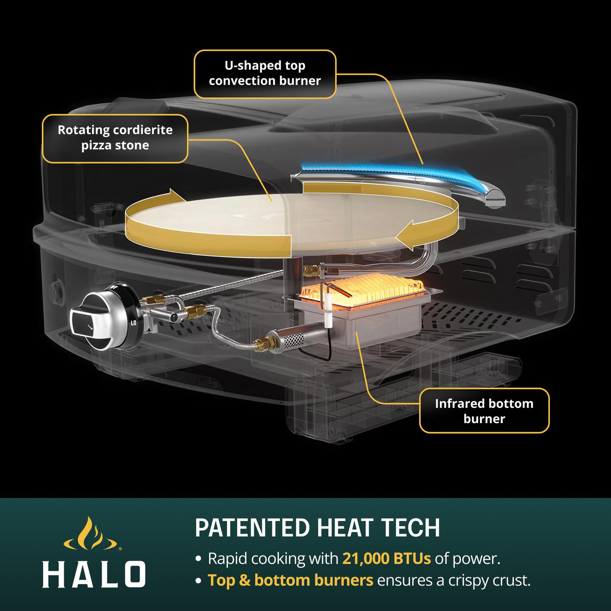 HALO Versa 16 compact design fits small outdoor spaces