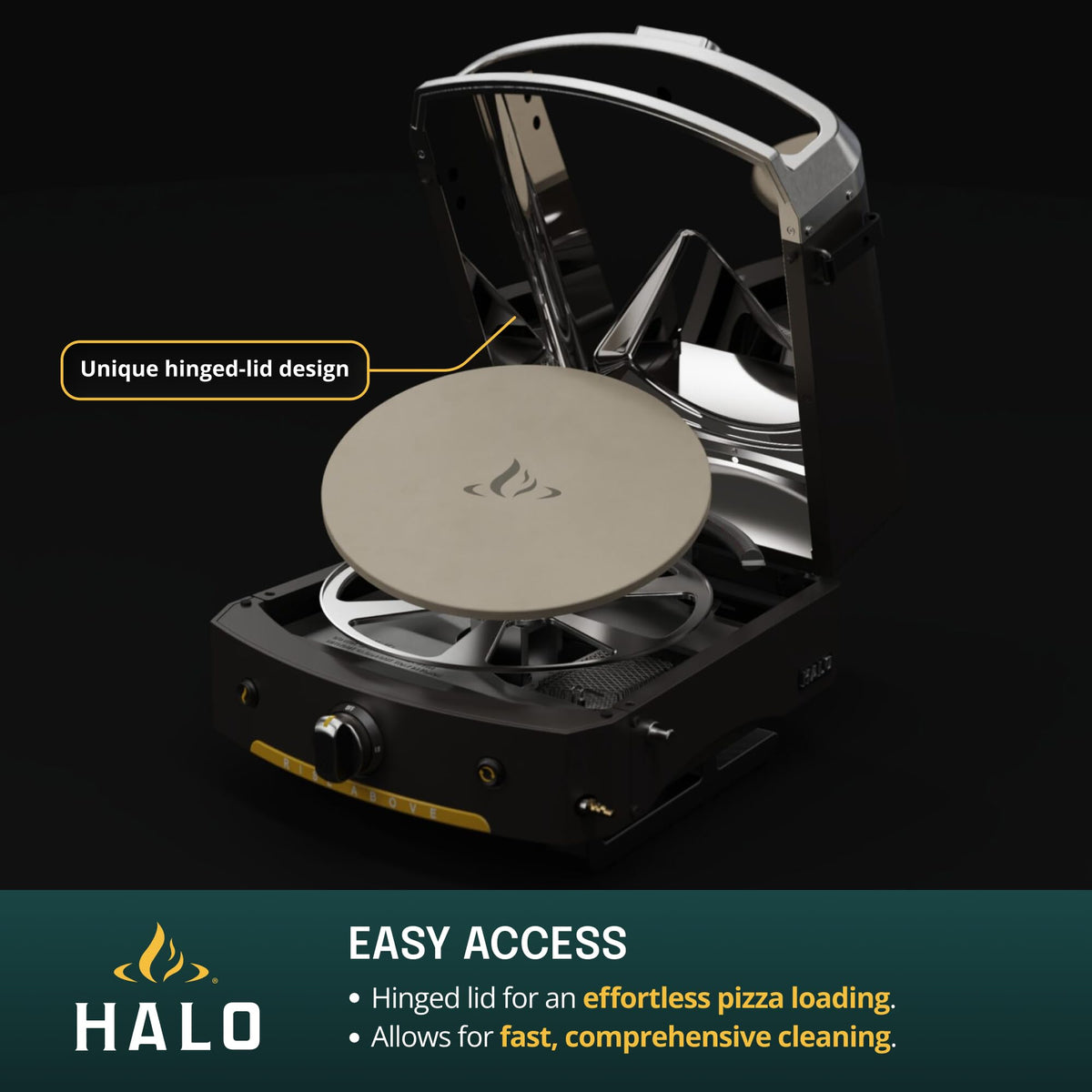 HALO Versa 16 easy cleanup after cooking and entertaining