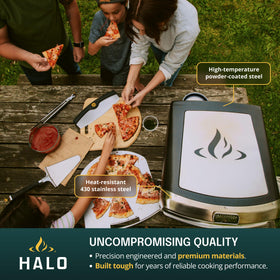 HALO Versa 16 portable outdoor setup for patio tailgate or campsite