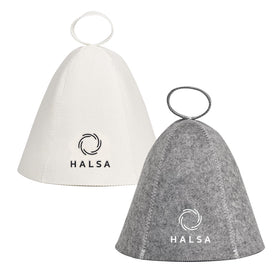 Halsa Sauna Hat 2 Pack bundle shown for versatile heat protection during hot room sessions