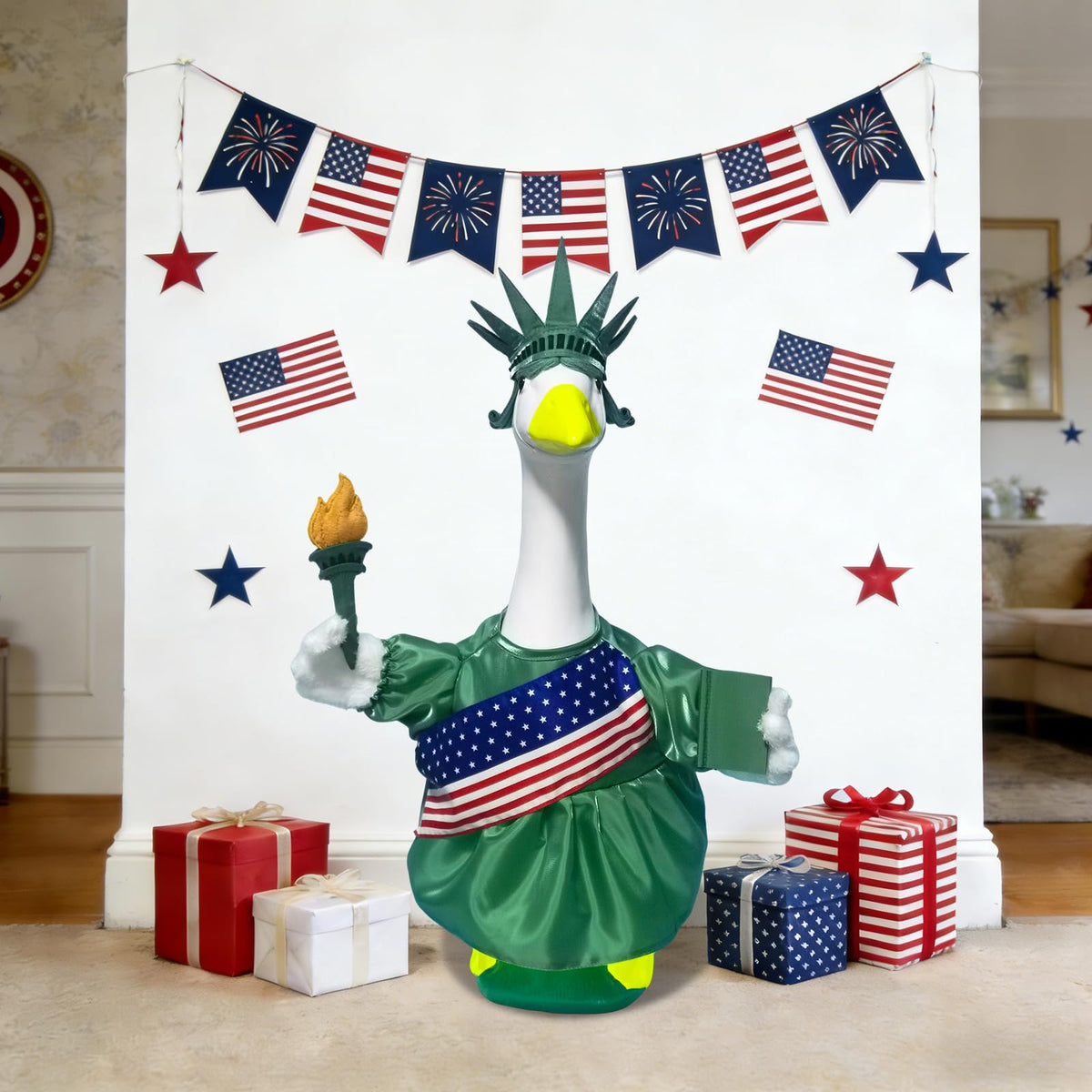 HALSHI tablet detail evokes the Liberty statue for authentic flair.