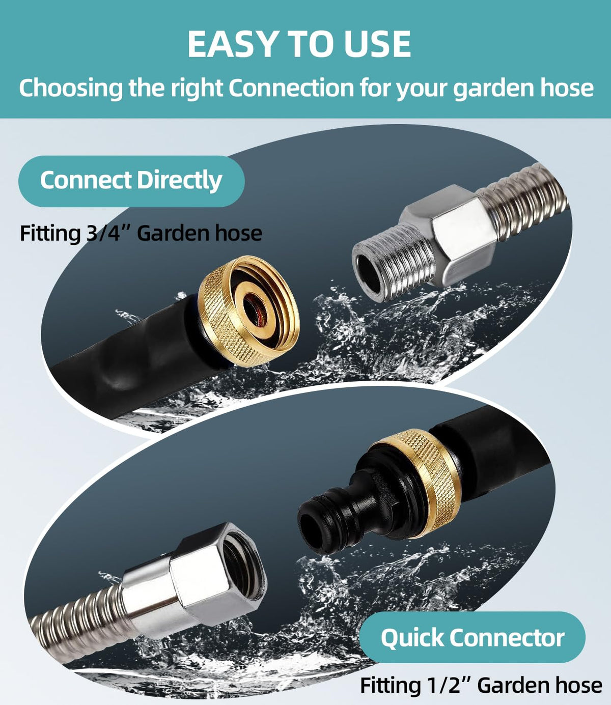 Hamirah multi-nozzle switch offers versatile spray options for varied jobs.