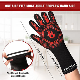 HAMITOR breathable inner knit keeps hands comfortable during long cooks