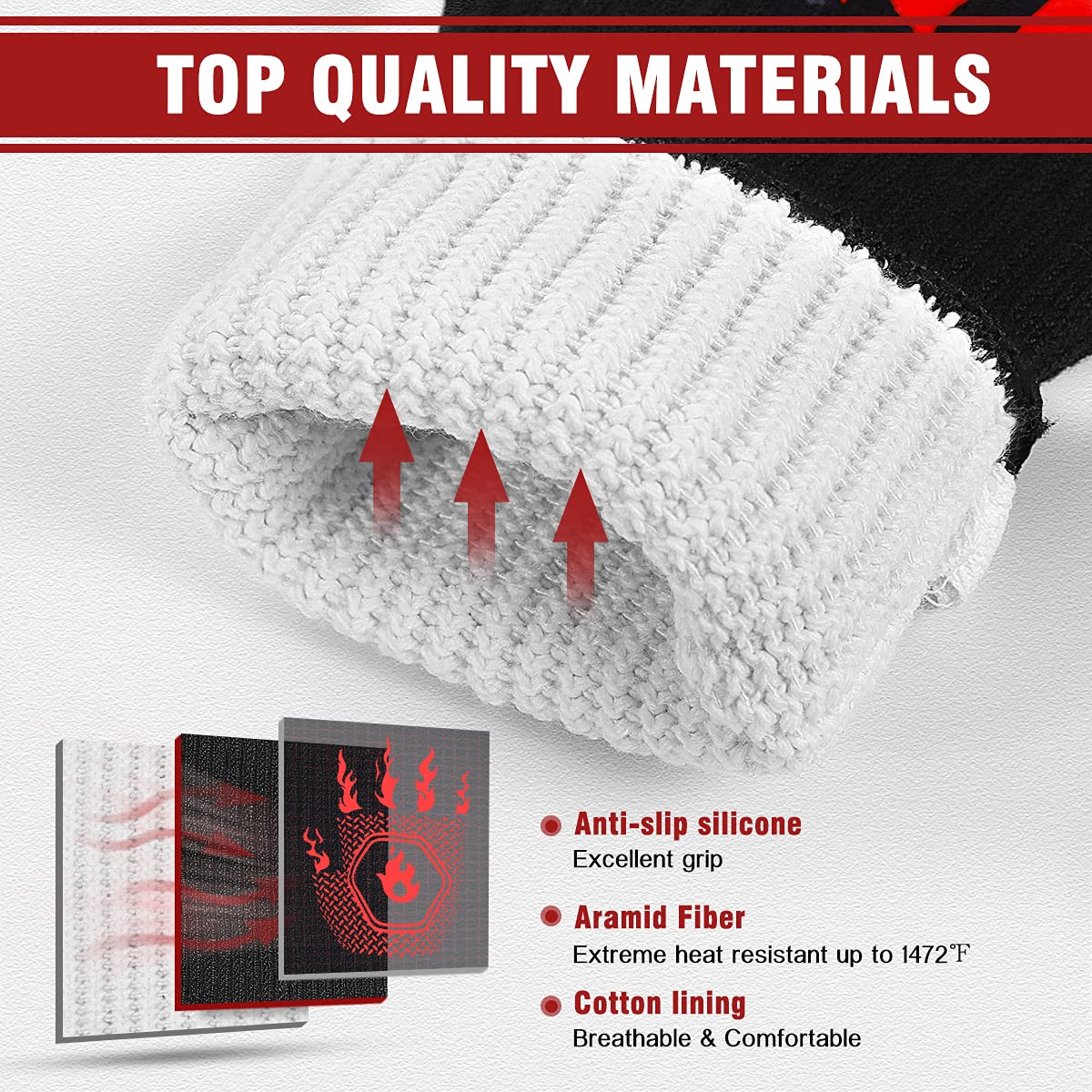 HAMITOR washable gloves with storage lanyard for easy drying