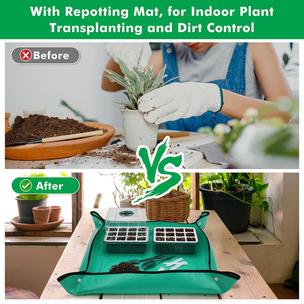 Hanaoyo humidity dome with adjustable vent helps monitor seedling humidity levels.