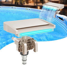 Hanaoyo LED pool fountain with seven color modes adds vibrant ambience