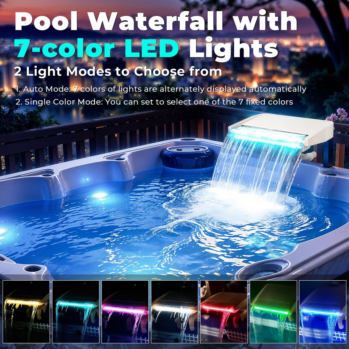 Hanaoyo fountain mounted on adjustable clamp fitting 1.2–4.7 inch frames