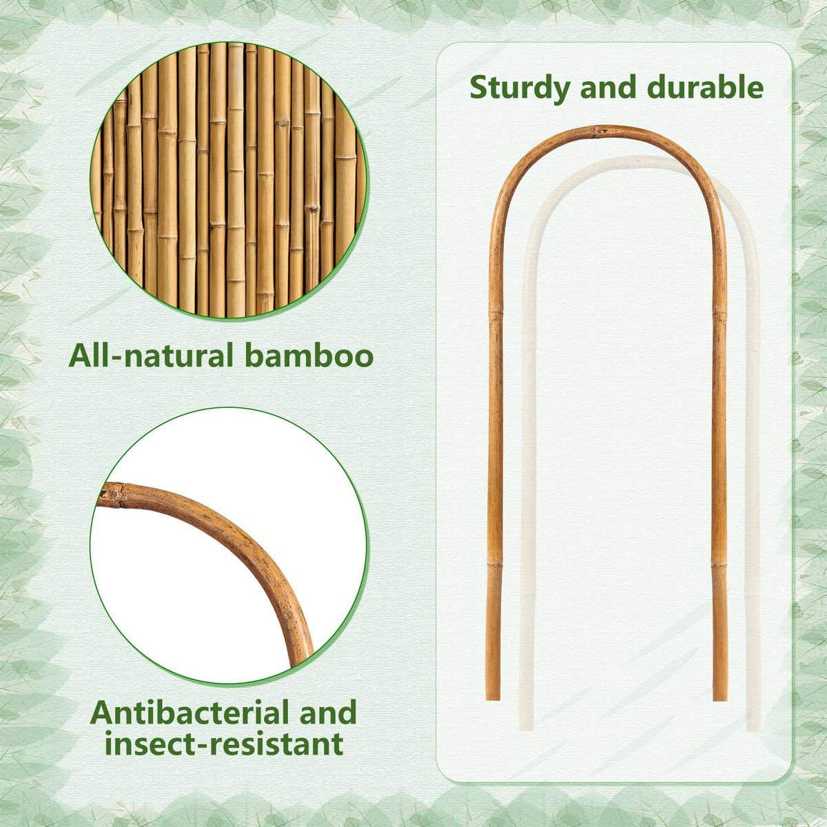 Hanaruer outdoor trellis withstands weather and sun exposure.