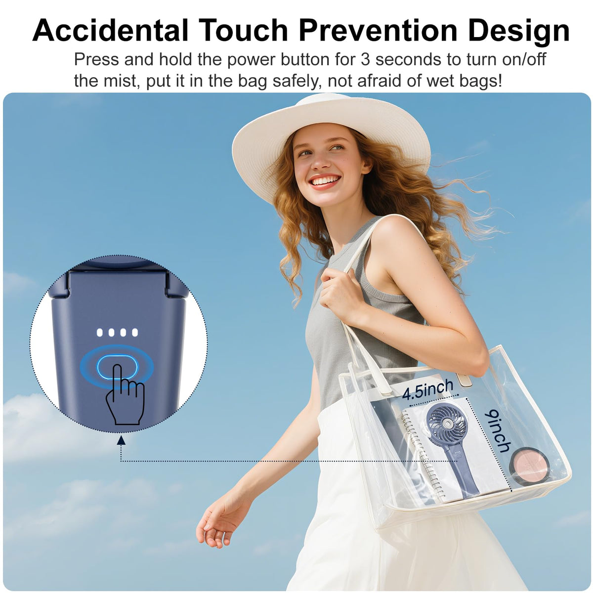 HandFan foldable neck wear design frees hands during activities