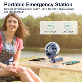 HandFan rechargeable personal mister for all day refreshing airflow