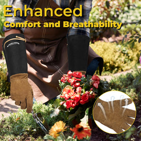Handlandy adjustable drawstring cuff provides snug, debris-free fit