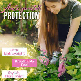 HANDLANDY gloves breathable back with stretchable polyester to keep hands cool.