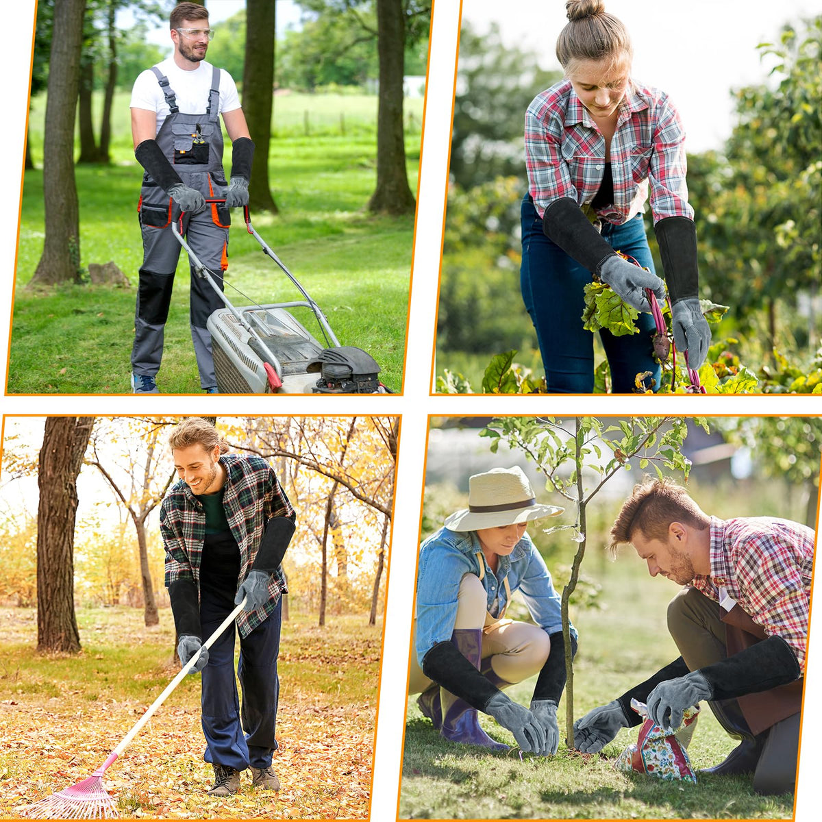 HANDLANDY versatile gardening gloves ideal for digging, weeding, and mulching.