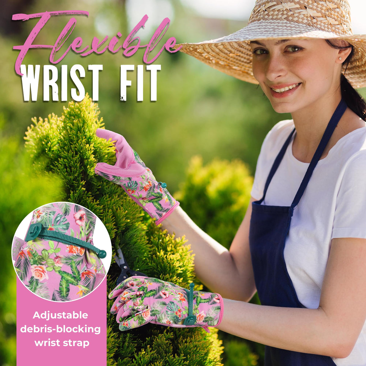 HANDLANDY gloves elastic wrist cuff for quick, easy wear in any task.