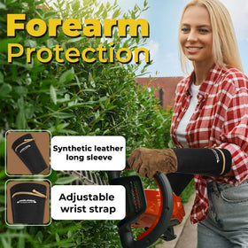 Handlandy forearm-protection gloves shield forearms from scratches in dense foliage
