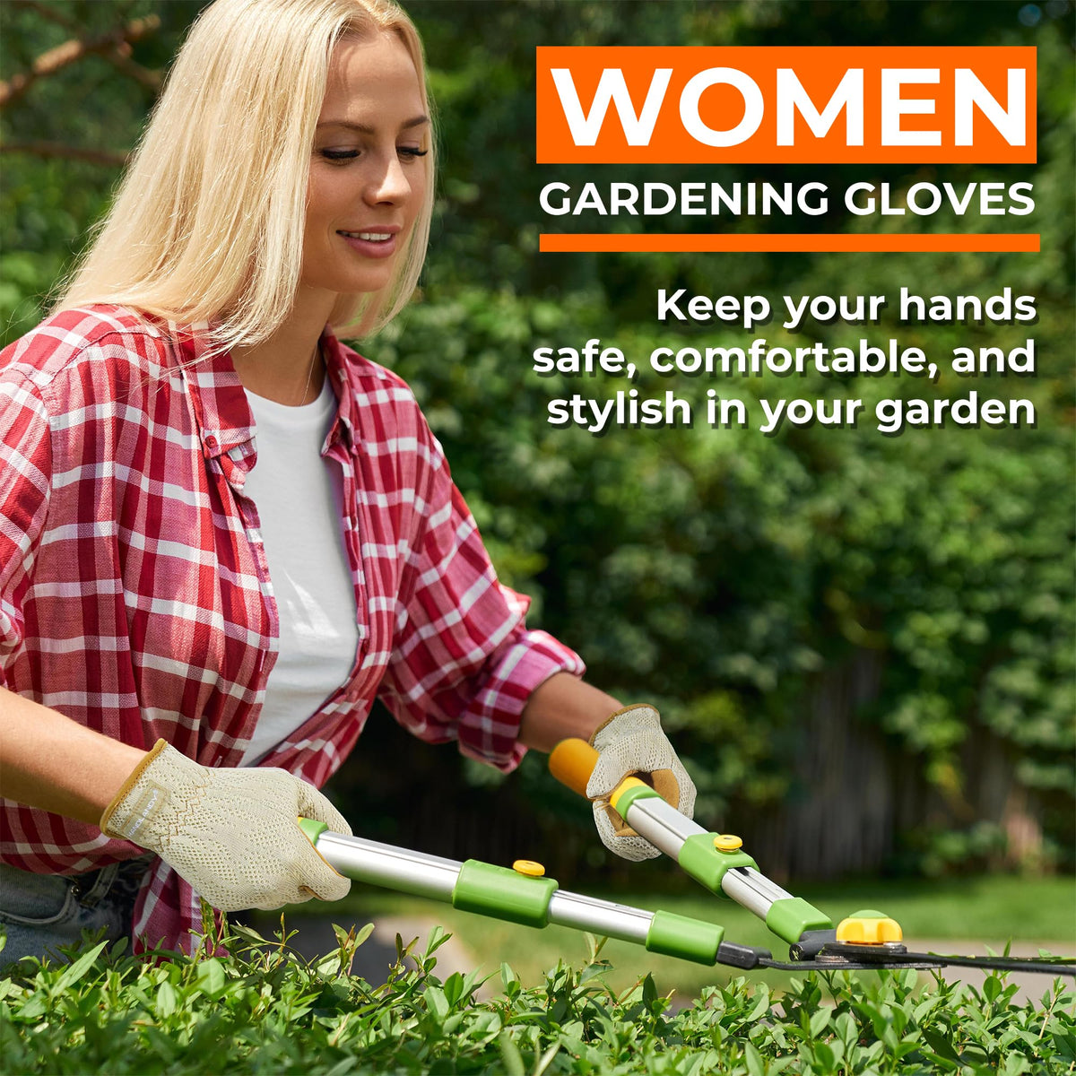 Versatile Handlandy gloves for trimming, planting, weeding and light yard work.