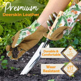 HANDLANDY glove back shows breathable fabric for cool comfort.