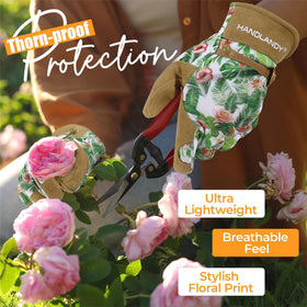 HANDLANDY glove with adjustable wrist strap for secure fit.