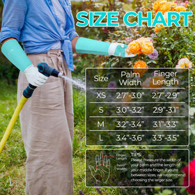 HANDLANDY long gloves guard forearms during pruning and yard tasks.