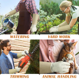 HANDLANDY gardening gloves suitable for roses, holly, berries, and cacti tasks.
