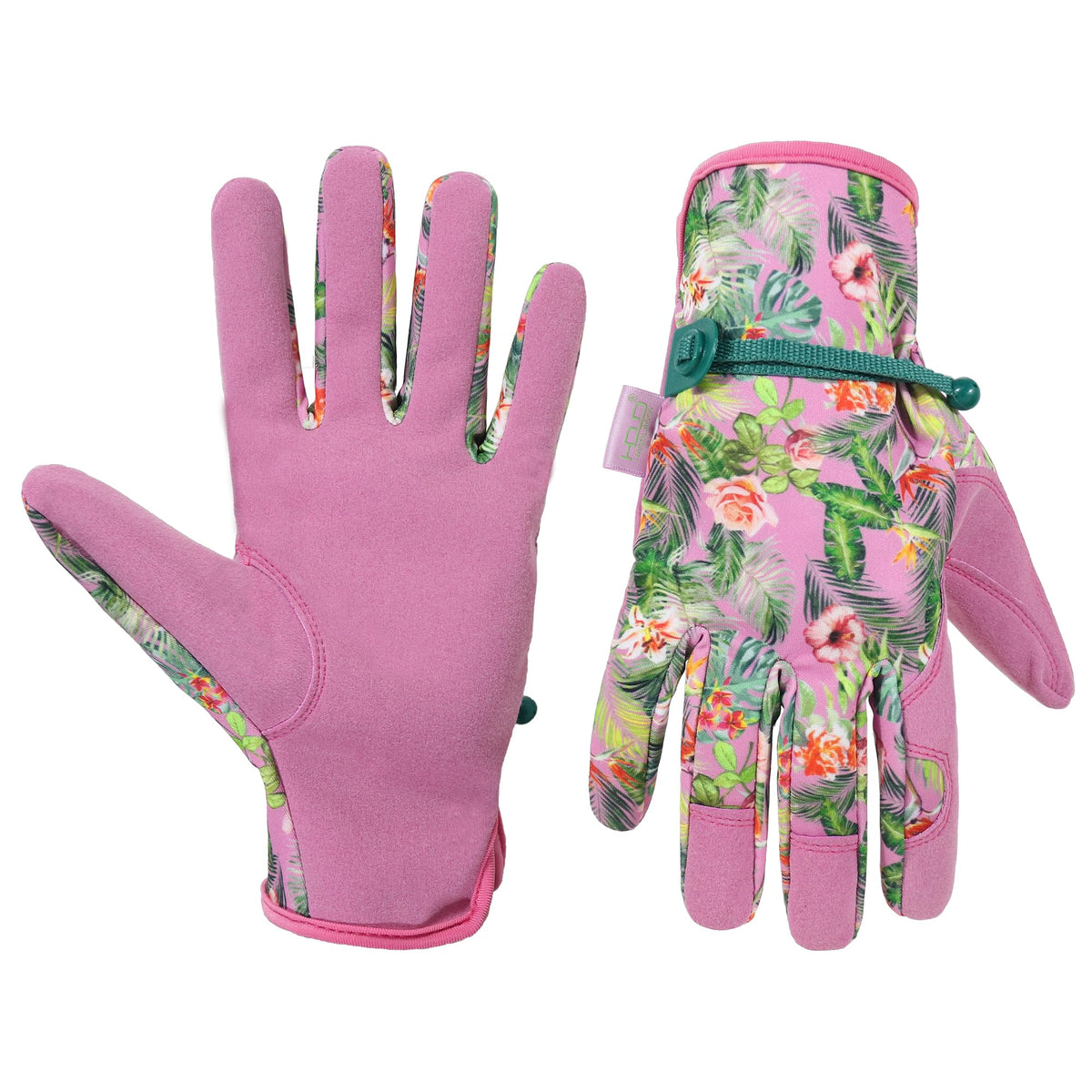 HANDLANDY gardening gloves women pink, comfortable slip-on design for gardening.