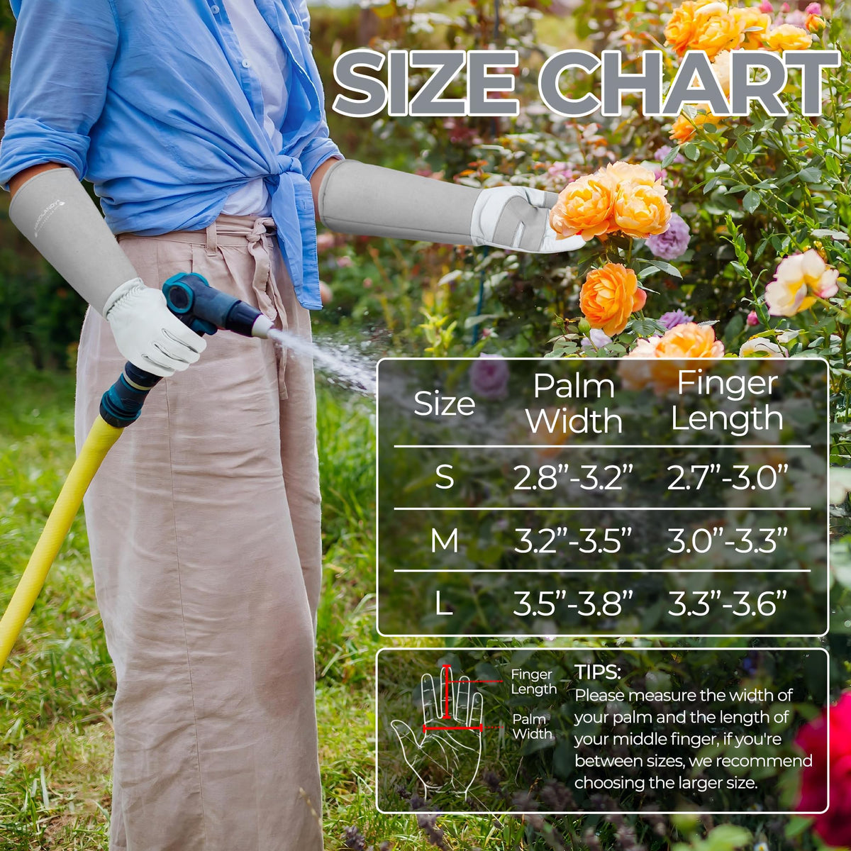 HANDLANDY gardening gloves suit pruning, planting and general yard tasks.