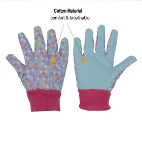 HANDLANDY cotton gardening gloves offering soft comfort for kids