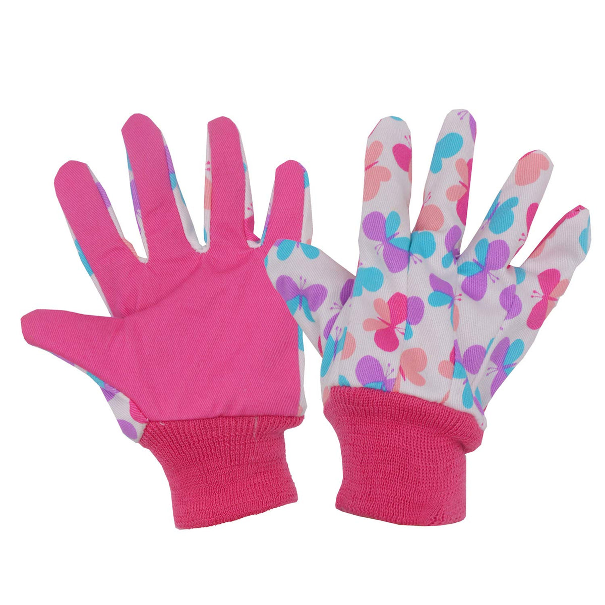 HANDLANDY kids gardening gloves with dot print for tidy outdoor play