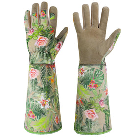 HANDLANDY leather gardening gloves palm detail showing dexterity and comfort