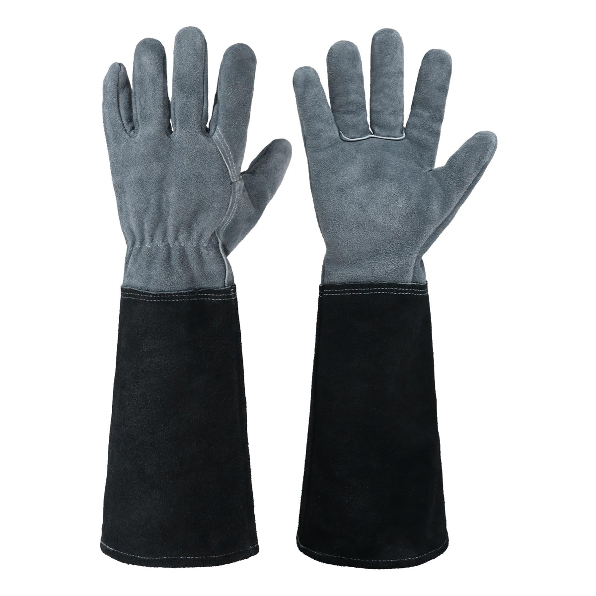 HANDLANDY long gardening gloves in cowhide leather offer durable protection for everyday tasks.